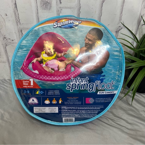 NWT Infant Springfloat Sun Canopy Swim Ways - Picture 1 of 6